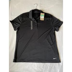 Nike Women's Dri-FIT Golf Polo Shirt XL Black